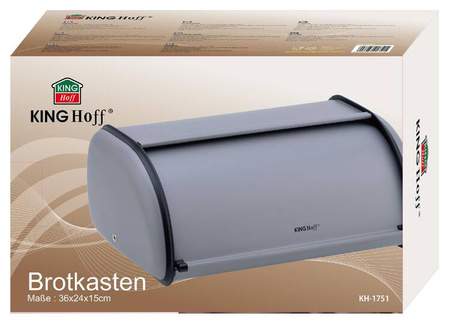 Chlebak stal, szary KINGHoff KH-1751