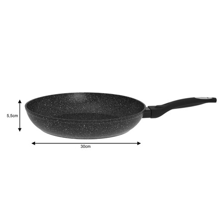 Patelnia aluminium, szary marmurek Ø30cm Klausber KB-7036