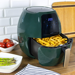 Frytownica beztłuszczowa 7,7l, zielony - złoty Klausbe KB-7596