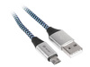 Kabel TRACER USB 2.0 AM - micro 1,0m czarno-niebieski