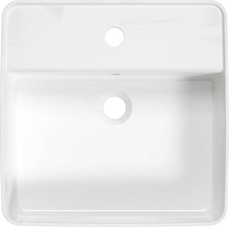 Umywalka ceramiczna nablatowa z wyspą na baterię (CGS 6U4B) - Deante