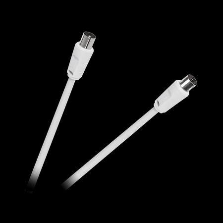 Kabel TV - VIDEO biały 1,5m