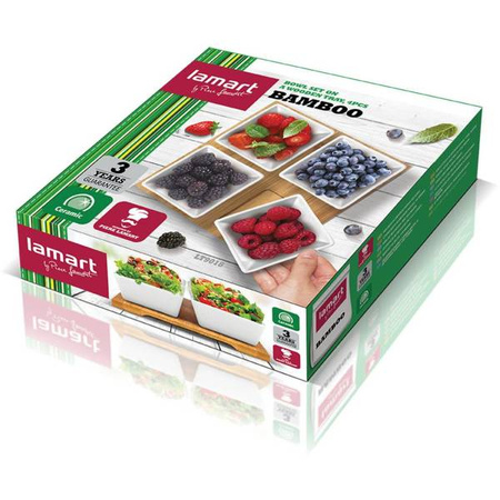 Miski LT9018 ZESTAW DIP 4SZT. BAMBOO LAMART