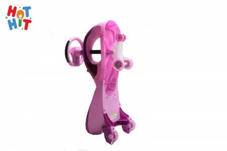 Jeździk Grawitacyjny Swing Car z muzyką i światłem różowy