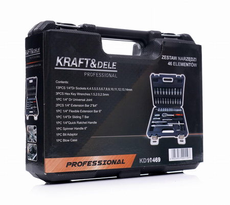 Zestaw narzędzi 46el. KD10469 - KRAFT&DELE