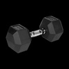 Hantle żeliwne gumowane HEX 2x15 kg REBEL ACTIVE