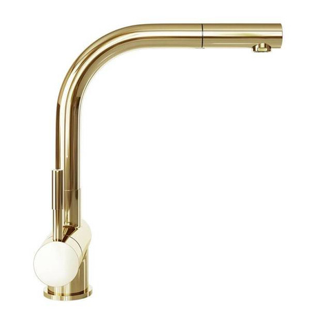 Bateria kuchenna z wyciąganą wylewką Lobio Light Gold GLOBALO