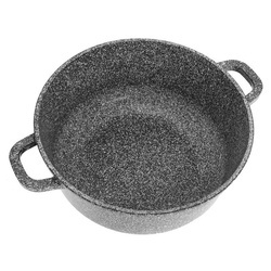 Garnek z pokrywką, aluminium szary marmurek Ø26cm 5,6l Klausberg KB-7523