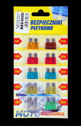 Bezpieczniki samochodowe MIDI zestaw 10szt.-blister