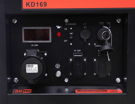 Agregat prądotwórczy 9kW 230V KD169 - KRAFT&DELE