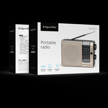 Radio przenośne analogowe Kruger&Matz model KM0830