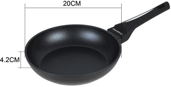 Patelnia, Ø20cm, czarny Klausber KB-7688