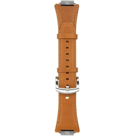 Ralph Giallo Pasek do etui na Apple Watch pomarańczowy ze srebrną sprzączką - skórzany (GSPARGI00018N0) - Ralph Giallo