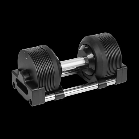 Hantel żeliwny regulowany automat 24 kg, skok co 1kg, REBEL ACTIVE