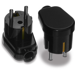 Wtyczka kątowa rozbieralna Uni-Schuko WT-16U czarna Montis MT018-C Produkt POLSKI