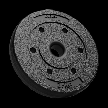 Zestaw obciążeń bitumicznych 30kg ( 8x1.25kg + 4x2.5kg + 2x5kg ), otwór 31mm, REBEL ACTIVE