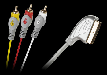 Kabel Euro-3RCA 1.5m srebrny łezka blister