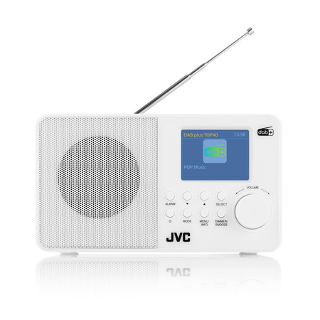 Radio DAB JVC RA-E611W-DAB białe (4975769471520) - JVC