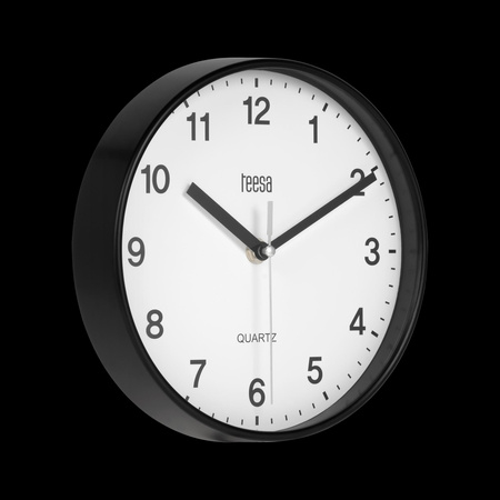 Zegar ścienny 20 cm czarny