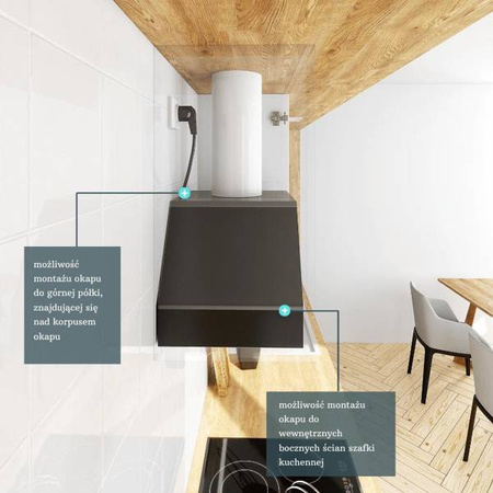 Okap kuchenny Spedtero 60.2 Black GLOBALO