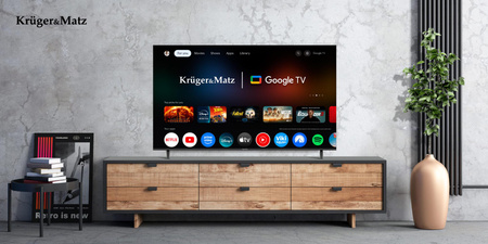 Telewizor Kruger&Matz 50&quot; UHD Google TV 5.0 DVB-T2/T/C H.265 HEVC