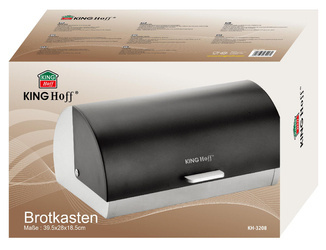 Chlebak stal-akryl, czarny Kinghoff KH-3208