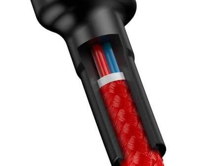 BASEUS Kabel USB-C - USB-C 2,0m Cafule PD 2.0 QC 3.0 60W (CATKLF-H09) Red