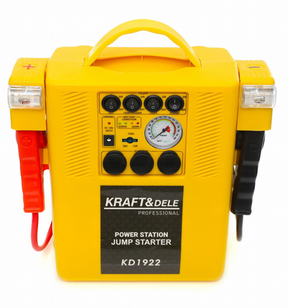 Jump starter 4W1 - urządzenie wielofunkcyjne - rozruch, kompresor, latarka KD1922 - KRAFT&DELE