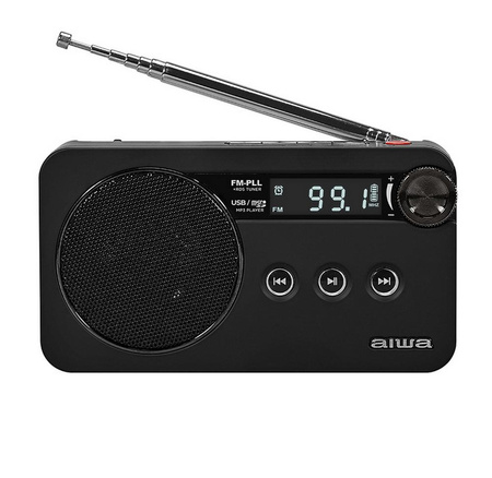 Radio FM AIWA RS-77PLL/BK czarny (8435256810066) - AIWA