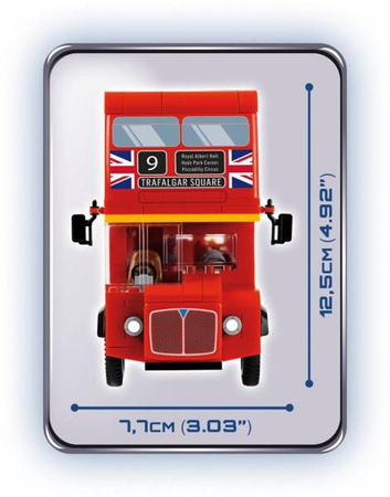 Klocki Action Town 435 elementów London Bus, autobus dwupiętrowy