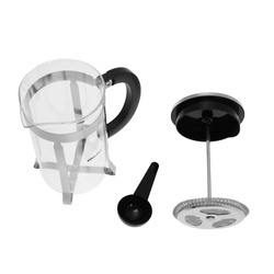 Zaparzacz tłokowy, szkło 0,60l Kingho KH-4837