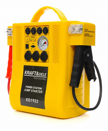 Jump starter 4W1 - urządzenie wielofunkcyjne - rozruch, kompresor, latarka KD1922 - KRAFT&DELE