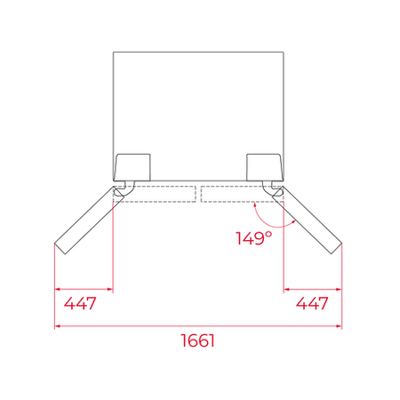 Lodówka Side by Side z winiarką RLF 85950 GBK TEKA