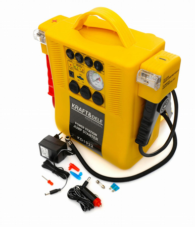 Jump starter 4W1 - urządzenie wielofunkcyjne - rozruch, kompresor, latarka KD1922 - KRAFT&DELE