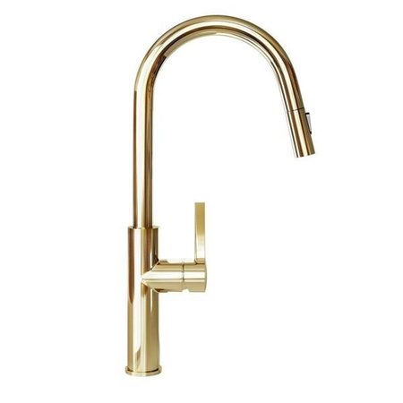 Bateria z wyciąganą wylewką GLOBALO Divio Light Gold GLOBALO