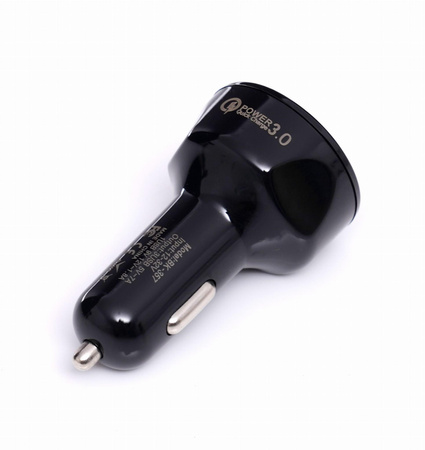 Ładowarka samochodowa QUICK CHARGE 3 porty USB LED KD1238 - KRAFT&DELE