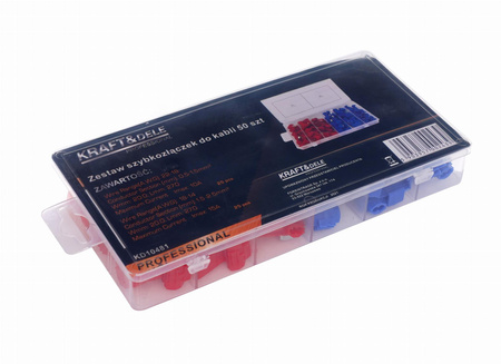 Zestaw szybkozłączek do kabli 50szt. KD10481 - KRAFT&DELE