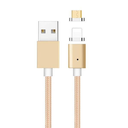 Kabel magnetyczny 2w1 MicroUSB/Lightning LB0113 LIBOX