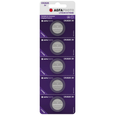 Bateria AgfaPhoto CR2025 bl./5szt