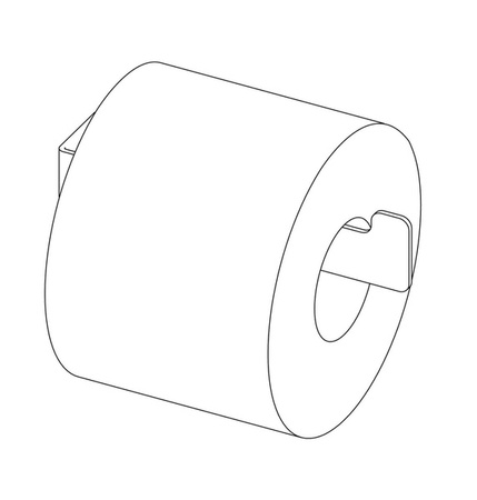 Uchwyt na papier toaletowy ścienny (ADM N211) - Deante