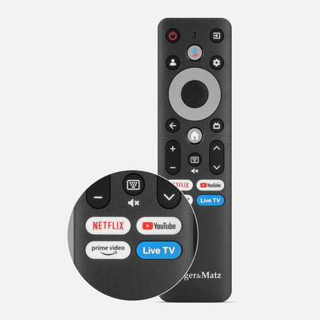 Telewizor Kruger&Matz 32&quot; HD Google TV 5.0, DVB-T2/S2/T/C H.265 HEVC