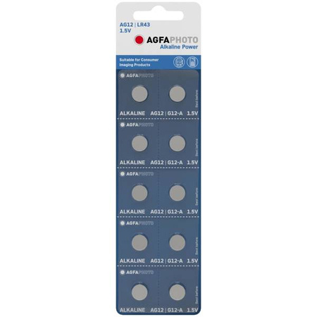 Bateria AgfaPhoto AG12 LR43 bl./10szt