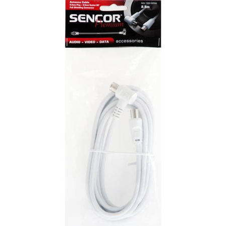 Kabel antenowy SAV 169-025W ant.koax.kab.M-F 90° SENCOR