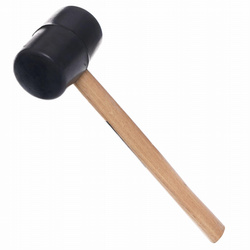 Młotek gumowy z drewnianą rączką KD900 - KRAFT&DELE