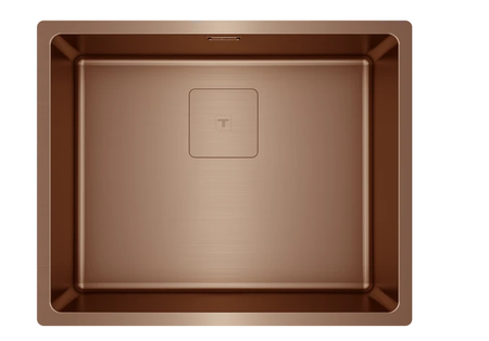 ZLEWOZMYWAK STALOWY FLEXLINEA RS15 50.40 3½ SQ W/OVF SP PVD COPPER