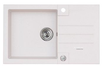 ALVEUS ROCK 130 zlewozmywak granitowy biały