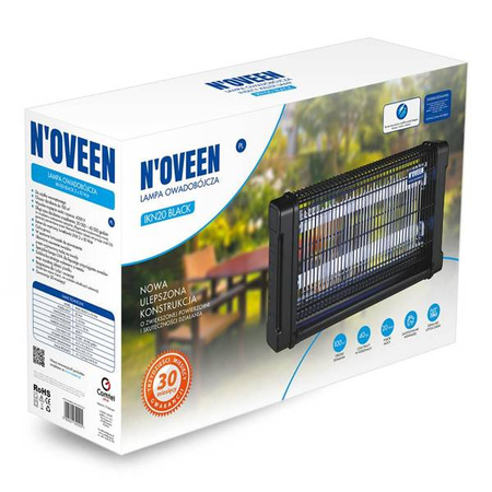 Lampa owadobójcza NOVEEN IKN20 Black 2x10 Wat