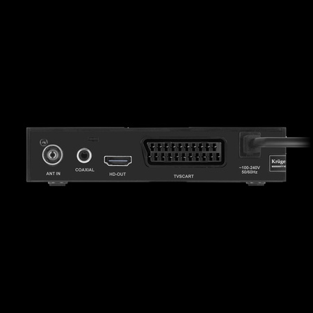 Tuner DVB-T2 H.265 HEVC Kruger&Matz