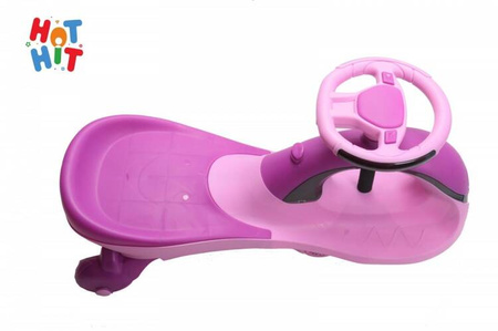 Jeździk Grawitacyjny Swing Car z muzyką i światłem różowy