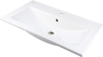 Umywalka ceramiczna wpuszczana z miejscem na baterię - (CTU 636M) - Deante